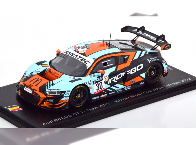 AUDI R8 LMS GT3 Winner Silver Cup Class 24h Spa, Simmenauer/Goethe/Neubauer (2022), Gulf