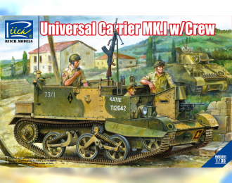 Сборная модель Британский лёгкий многоцелевой бронетранспортёр, 2 МВ Universal Carrier Mk. I с экипажем