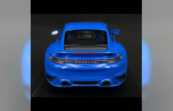 PORSCHE 911 (992) Turbo S Coupe Sport Design (2021), blue