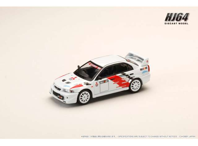 MITSUBISHI Lancer GSR Evolution 6 (CP9A) Ralliart, white 2000