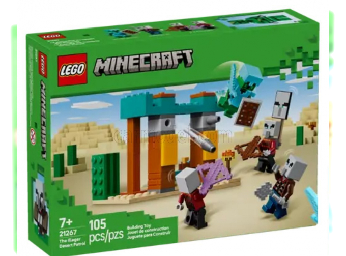 Сборная модель Lego Minecraft - The Illager Desert Patrol - 105 штук