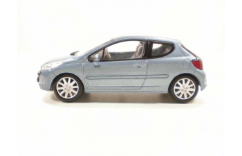 PEUGEOT 207, Городские 1:43, серо-голубой