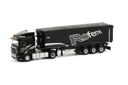 DAF XF 105 Space Cab Tip Trailer Volume (3 axle) Kuypers Kessel, Premium Line 1:50, черный