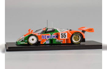 MAZDA 787 B #55 V. Weidler - J. Herbert - B. Gachot Winner LM (1991), orange / green