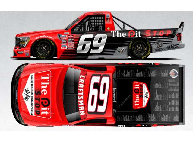 Ford F-150 #69 Casey Mears, red 2025