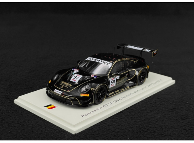 PORSCHE 911 992 Gt3 R 4.2l Team Herbert Motorsport №91 24h Spa (2024) Ralf Bohn - Robert Renauer - Morris Schuring - Alfred Renauer, Black