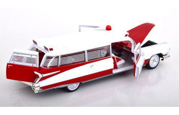 CADILLAC Eldorado Ambulance (1959), white red