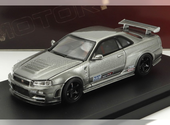 NISSAN Skyline Gt-r (r34) Nismo Crs With Livery (2002), Gun Grey Met