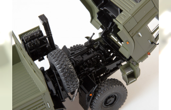 Камский грузовик 6560 бортовой (с тентом), хаки