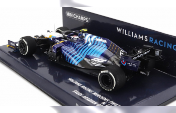 WILLIAMS F1 Fw43b Mercedes M12 Eq Power+ Team Williams Racing №6 Saudi Arabia Gp (2021) Nicholas Latifi, White Light Blue