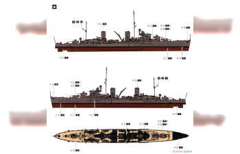 Сборная модель Light Cruiser HMS Aurora 1941