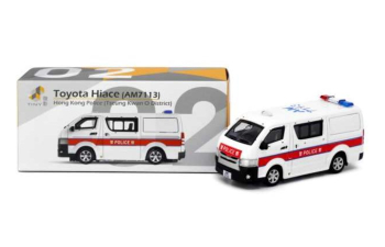 TOYOTA Hiace (AM7113) with silver wheel, white / red