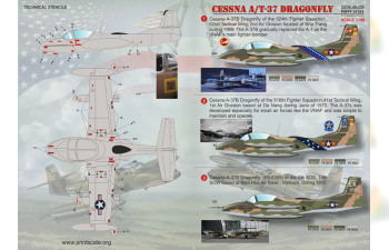 Декаль Cessna A-37 Dragonfly