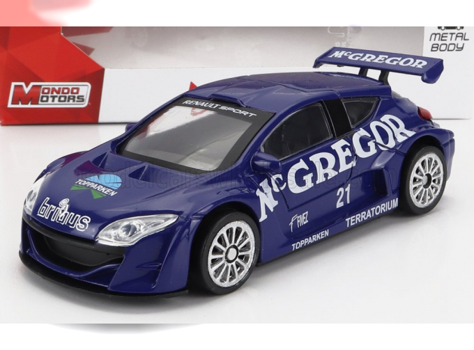 RENAULT Megane V6 Trophy Team Mc-gregor N21 Winner World Series (2009) M. Verschuur, Blue