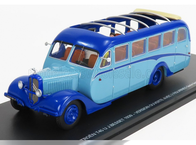 CITROEN T45 U Autobus J.besset Version Ouverte (1939), 2 Tone Blue