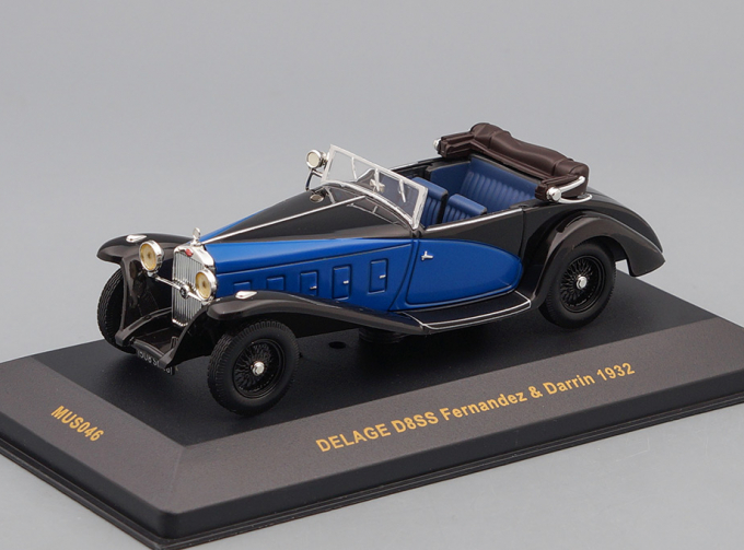 DELAGE D8SS Fernandez & Darrin (1932), blue / black