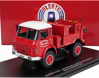 SAVIEM Sm5 Camiva Tanker Truck Ccf Sdis 78 Sapeurs Pompiers (1976), Red White
