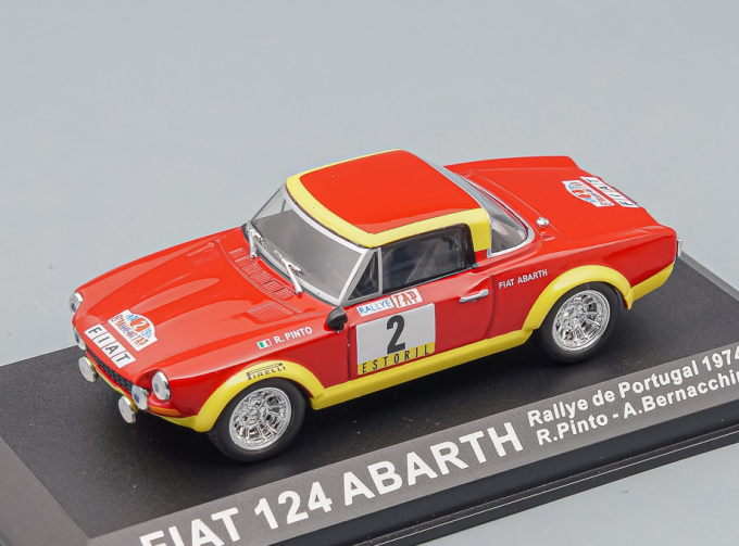 FIAT ABARTH 124 Rally #2 Pinto/Bernacchini победитель Rally Portugal 1974