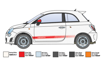 Сборная модель FIAT Nuova 500 Abarth 2008