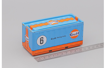 Контейнер металлический, голубой