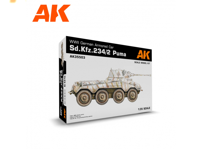 Сборная модель Бронеавтомобиль Sd.Kfz. 234/2 PUMA