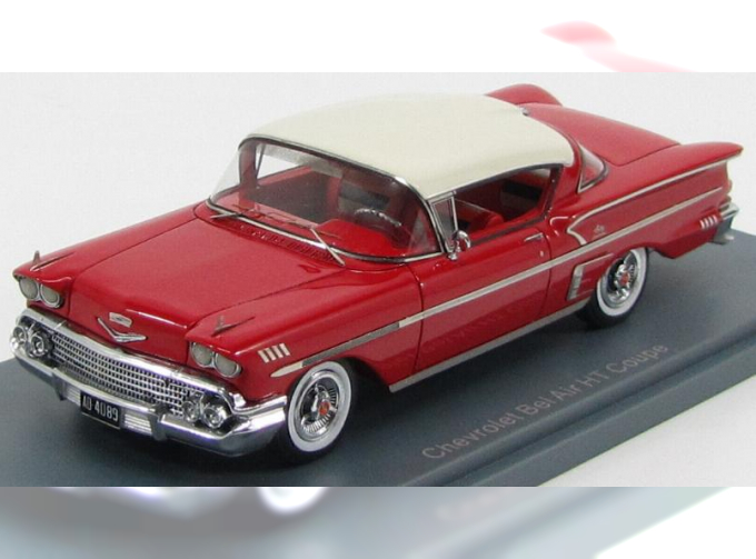 CHEVROLET Bel Air Impala HT Coupe (1958), red white