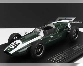 COOPER F1  T51 Climax Team Cooper Car Company N 24 Winner Monaco Gp Jack Brabham 1959 World Champion - Con Vetrina - With Showcase, Green White