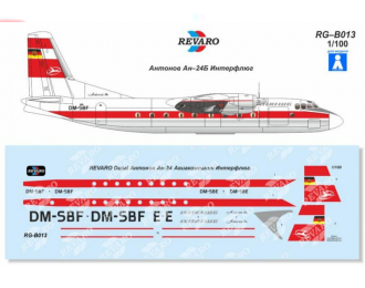 Декаль Ан-24Б Interflug