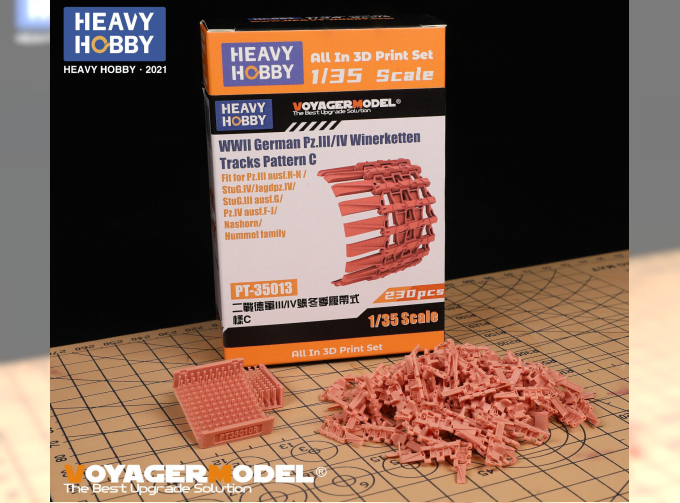 WWII German Pz.III/IV Winterketten Tracks Pattern C (Fit for Pz.III ausf.H-N /StuG.III ausf.G/Pz.IV ausf.F-J/StuG.IV/Jagdpz.IV/Nashorn/Hummel family )