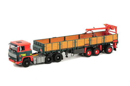 SCANIA 111/141 Brick Trailer (3 axle) Hendriks Lobith, Premium Line 1:50, красный