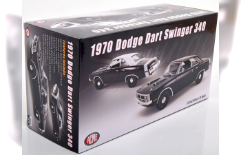 DODGE Dart Swinger 340 (1970), schwarz/weiß