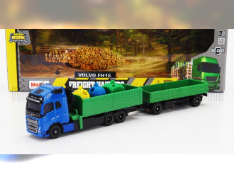 VOLVO Fh16 Xl 750 Truck With Grue (2021), Blue Green