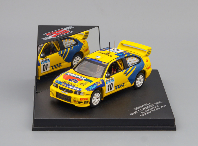 SEAT Cordoba WRC #10 "REPSOL" M. Gronholm Sweden Rally 1999, yellow