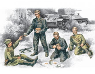 Сборная модель Советский танковый экипаж, 1943-1945