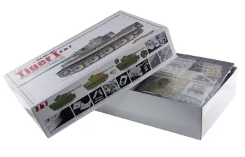 Сборная модель Танк Pz.Kpfw.VI Ausf.E Tiger I Initial Production, 1.Kompanie s.Pz.Abt.501 DAK, Tunisia 1942/1943 (3 in 1)