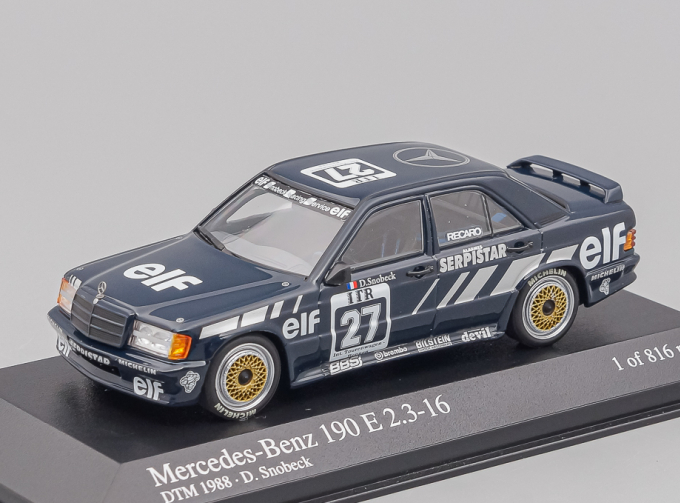 MERCEDES-BENZ 190E 2,3-16 «SERPISTAR» D.SNOBECK DTM 1988, black