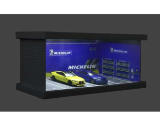 Diorama *Michelin parking lot*, yellow/blue