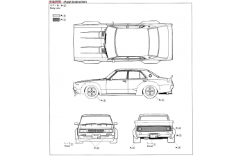 Сборная модель Nissan Skyline 4DR 2000 GT-X