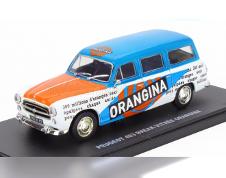 PEUGEOT 403 Break Sw Station Wagon Vitree Orangina (1964), Orange Blue White