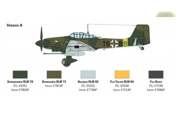 Сборная модель JUNKERS Ju-87b Airplane Stuka Kanonenvogel Military 1935