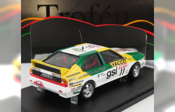 AUDI Quattro №11 Rally 1000 Pistes (1983) J.Panciatici - A.Tabet, White Green Yellow