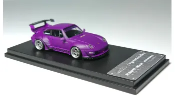 PORSCHE RWB993 with High Wing, matte purple