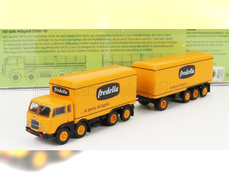 FIAT 690 Truck Millepiedi 4-assi Fredella La Pasta Di Foggia 1961, Yellow Black