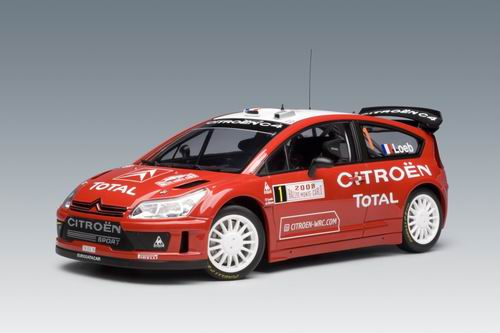 CITROEN C4 WRC 2008 S.LOEB/D.ELENA 1 (WINNER OF RALLY MONTE CARLO), Red