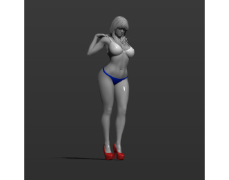 Фигура Девушка в купальнике 2, окрашенная