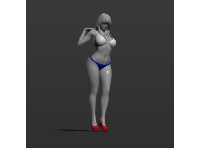 Фигура Девушка в купальнике 2, окрашенная