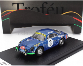 RENAULT Alpine A110 №3 Rally Montecarlo (1970) Jean Vinatier - Jean Francois Jacob, Blue