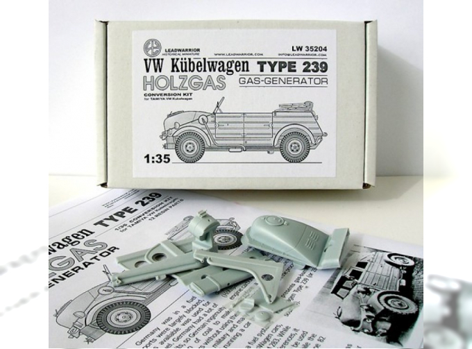 Сборная модель VOLKSWAGEN Kubelwagen Typ 239 Holzgas (Gas-Generator )