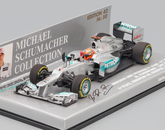 MERCEDES-BENZ AMG Petronas F1 Team - F1 W03 M. Schumacher - Last Podium 3rd Place European GP Valencia 22.06 (2012), silver / black