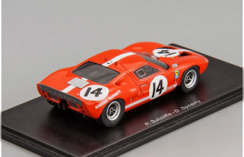 FORD GT40 #14 P.Sutcliffe - D.Spoerry Le Mans (1966), red